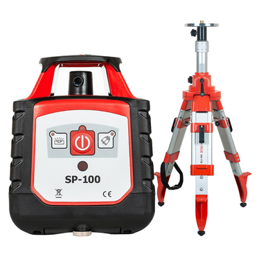 Комплект: ротационный нивелир RGK SP-100 + элевационный штатив RGK SH-170 - Электротема - Интернет-магазин электромонтажных изделий и электрооборудования в Екатеринбурге