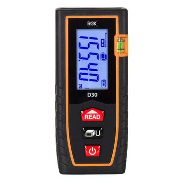 Лазерный дальномер RGK D30 (с поверкой) - Электротема - Интернет-магазин электромонтажных изделий и электрооборудования в Екатеринбурге