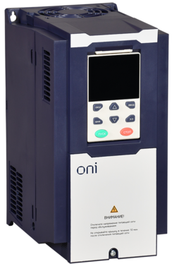 Преобразователь частоты K750 380В 3Ф 5,5-7,5кВт 13-17А со встроенным тормозом ONI - Электротема - Интернет-магазин электромонтажных изделий и электрооборудования в Екатеринбурге