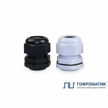 Кабельный ввод PG 29, серый, кабель 18-25 мм пластиковый - Электротема - Интернет-магазин электромонтажных изделий и электрооборудования в Екатеринбурге