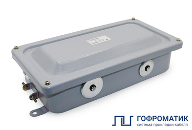 Коробка распределительная КР 65-7 (6 отв. 25 мм, 1 отв. 32 мм) 336х175х100 IP65 ГОФРОМАТИК - Электротема - Интернет-магазин электромонтажных изделий и электрооборудования в Екатеринбурге