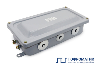 Коробка соединительная КС-20 УХЛ1,5 IP65 металлические заглушки ГОФРОМАТИК - Электротема - Интернет-магазин электромонтажных изделий и электрооборудования в Екатеринбурге