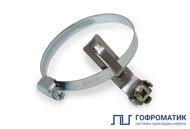 Хомут заземления УХЗ (20-32мм) оцинк. сталь ГОФРОМАТИК - Электротема - Интернет-магазин электромонтажных изделий и электрооборудования в Екатеринбурге