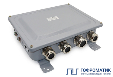 Коробка монтажная КМ 65-40 УХЛ1,5 латунный ввод IP65 ГОФРОМАТИК - Электротема - Интернет-магазин электромонтажных изделий и электрооборудования в Екатеринбурге