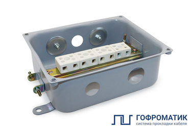Коробка монтажная КМО 7-46-8(3) УХЛ1,5 IP65 ГОФРОМАТИК - Электротема - Интернет-магазин электромонтажных изделий и электрооборудования в Екатеринбурге
