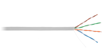 Кабель NETLAN U/UTP 4 пары, Кат.5e, одножильный, медный, ПВХ, серый, 305м - Электротема - Интернет-магазин электромонтажных изделий и электрооборудования в Екатеринбурге