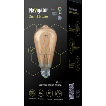 ����� Navigator 80 555 NLL-F-ST64-8-230-WWW-E27-GD-WIFI - ����������� - ��������-������� ���������������� ������� � ������������������� � �������������
